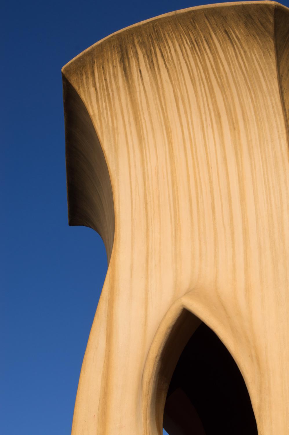 On the roof of Casa Milà (La Pedrera) in Barcelona