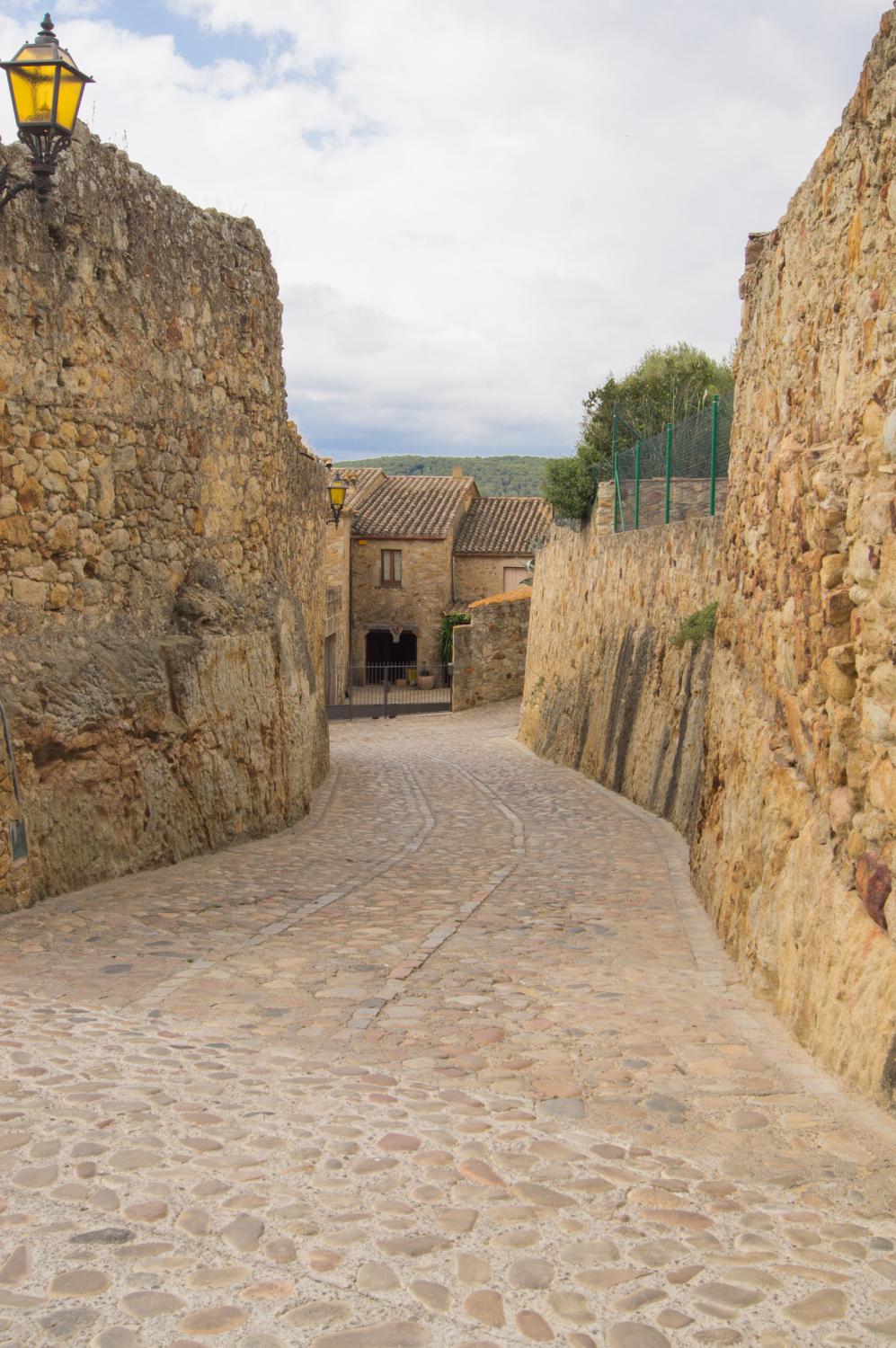 Street of the medieval town of Pals