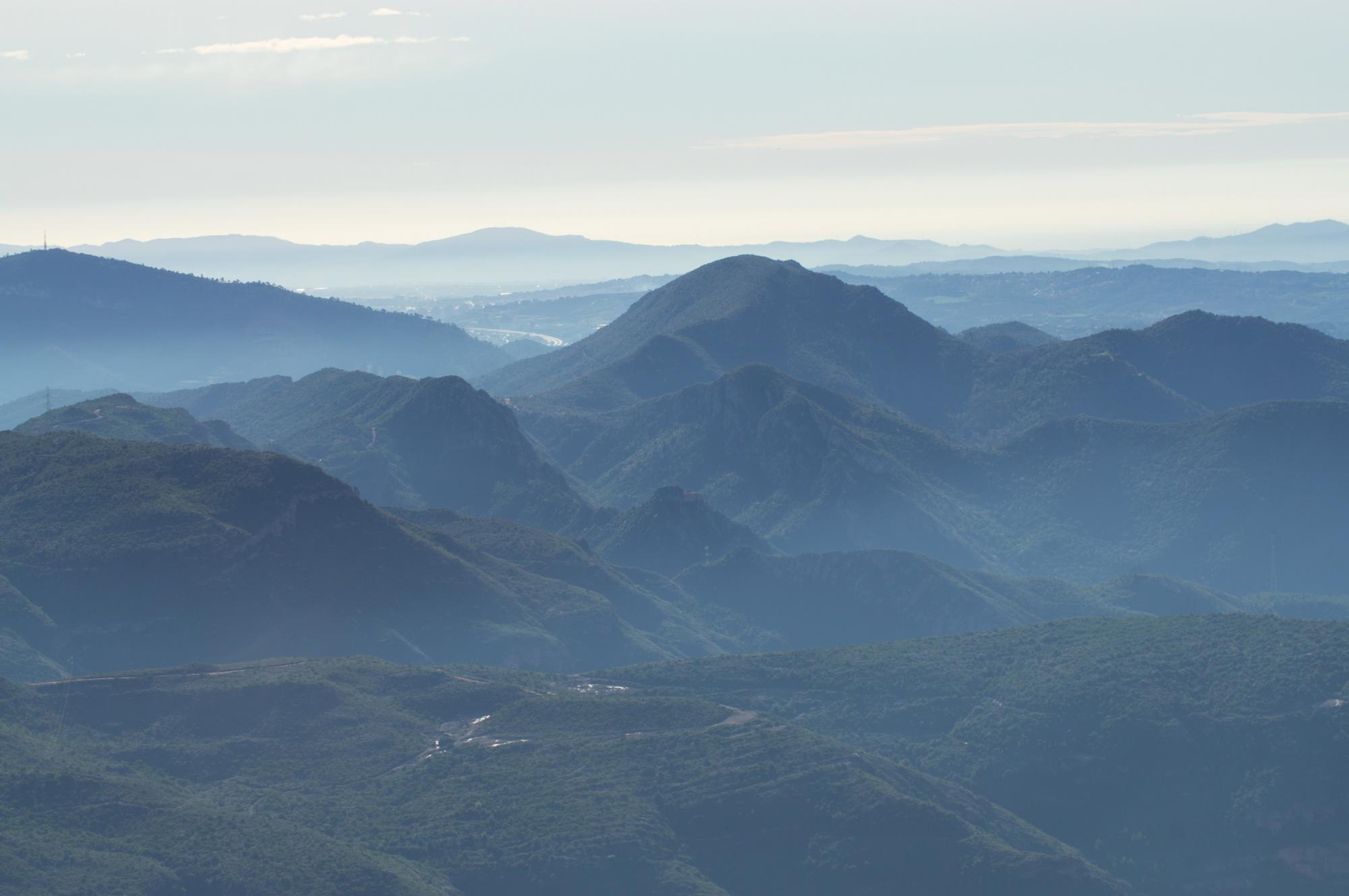 Mountains near Montserrat