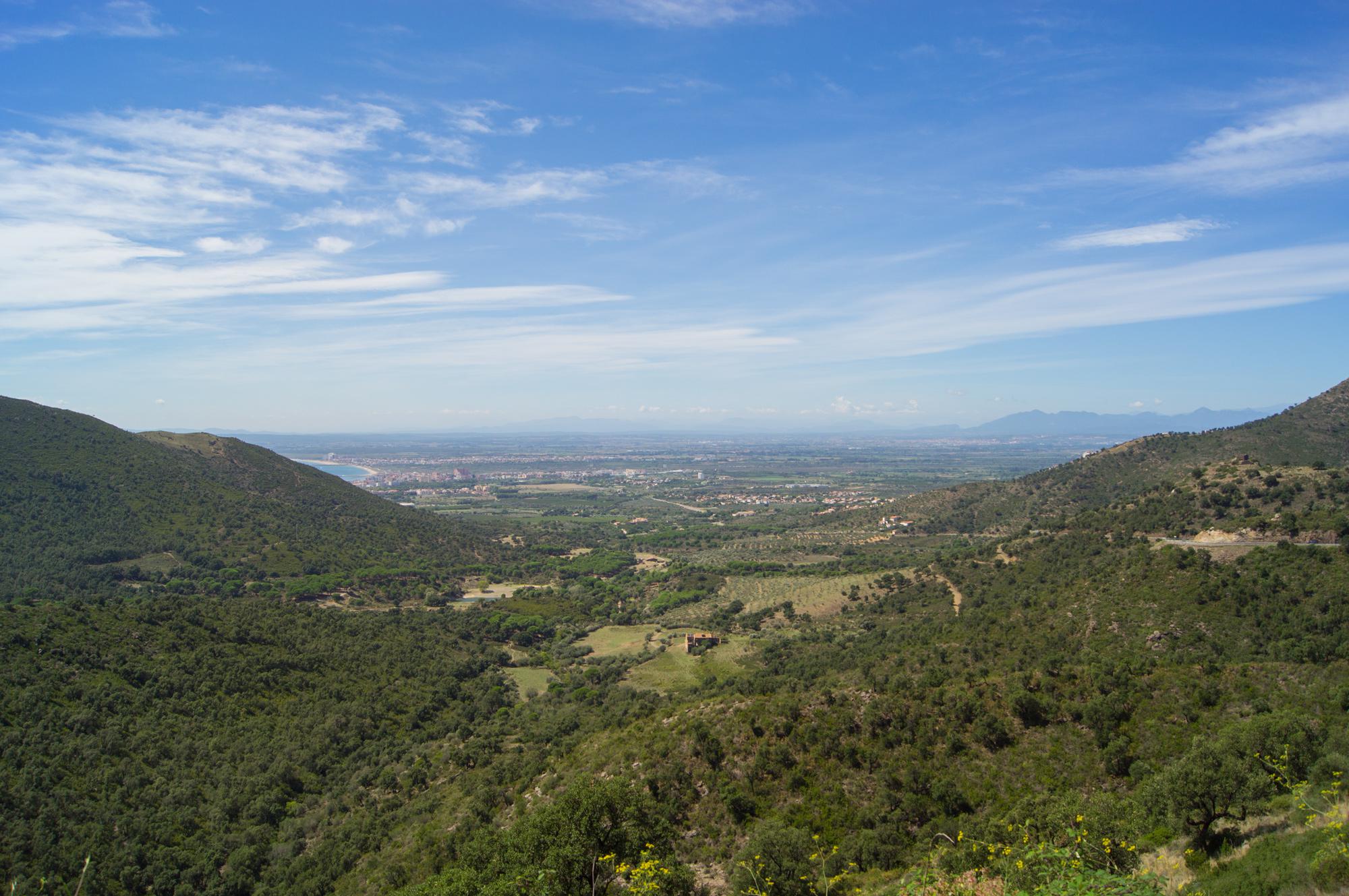 View of the valley in the Pyrenees