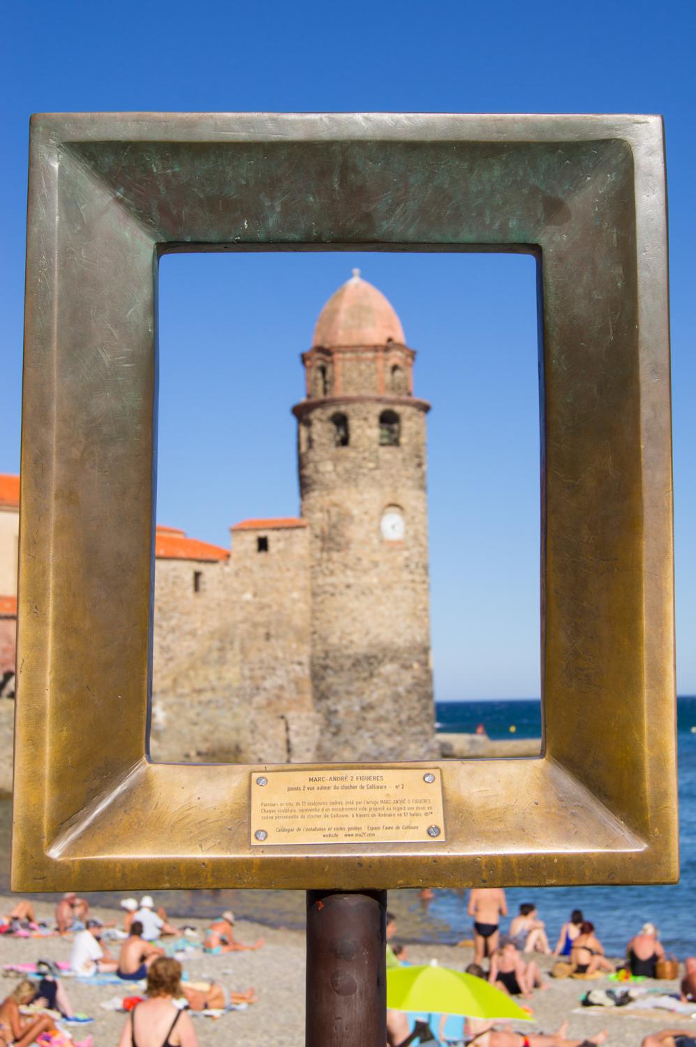 Frame-reproduction on the Chemin du Fauvisme in Collioure