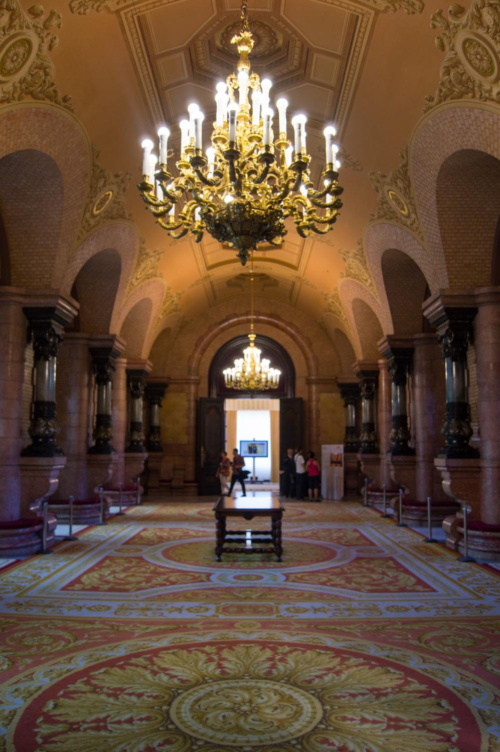 Hall in the Parliament of Catalonia in Barcelona