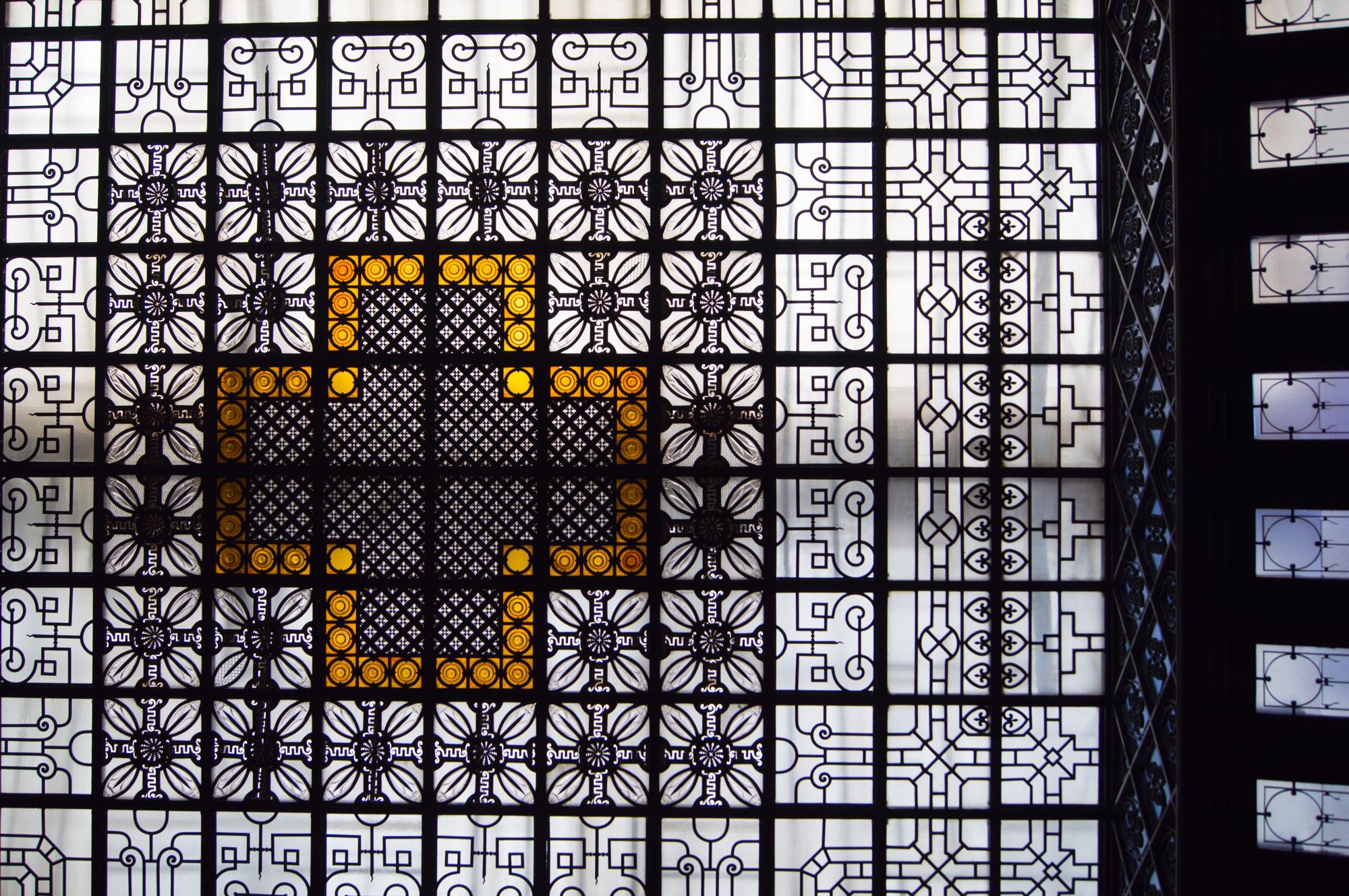 The ceiling in the Parliament of Catalonia in Barcelona