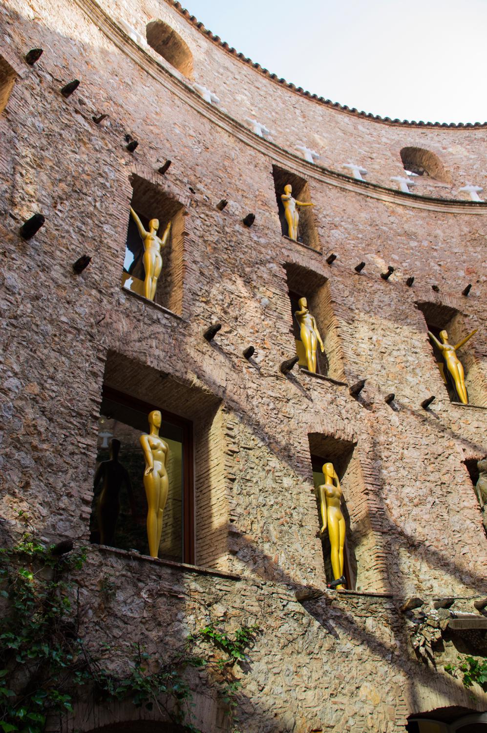 Courtyard of Dali Theatre-Museum in Figueres