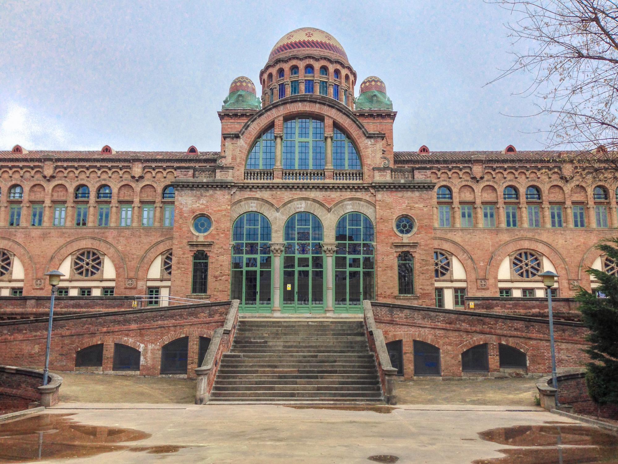 The building of the hospital complex of Sant Pau in Barcelona area Ginardo