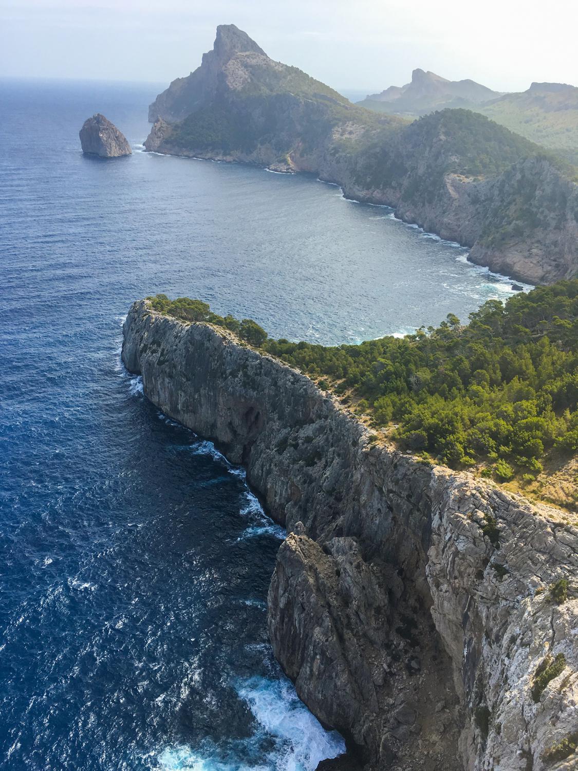 View of the Cape Formentor in Mallorca